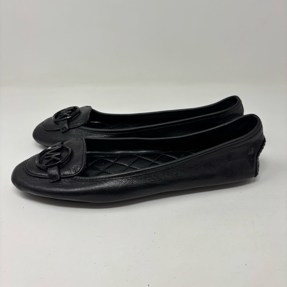 MICHAEL Michael Kors Black Lillie Moccasin Flats Size 9.5 - Picture 2 of 9